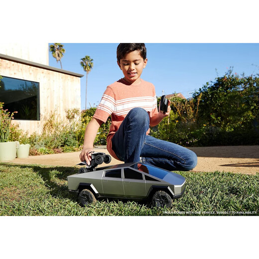 
Chuangjun Mattel Hot Wheels Tesla Cybertruck Large 1:10 Wireless Remote Control Truck Sports Car Children's Toys Hot Wheels 1:10 Tesla Cybertruck Remote Control Official Standard