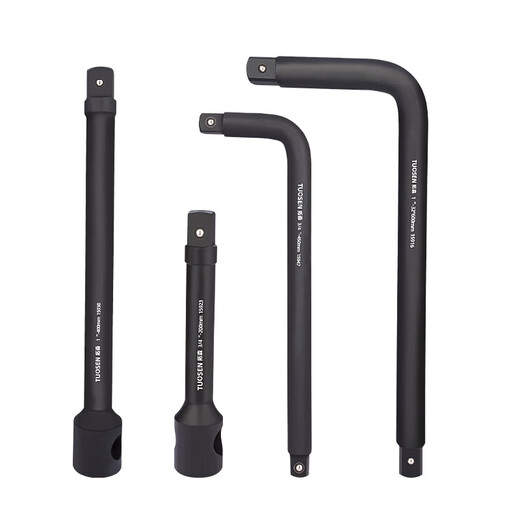 定制寸25mmL型大风炮套筒弯杆3/4寸19mm重型加长套筒接杆气动工具 15923-3/4寸重型风炮短接杆200