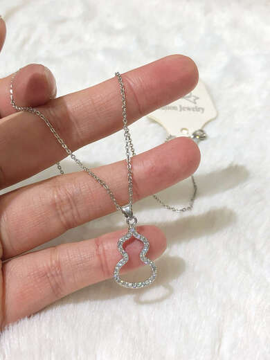 DRJEFUN fashionable and exquisite luxury light luxury elegant tanzanite necklace inlaid with colored gems and diamond pendant heavy industry retro Snoopy