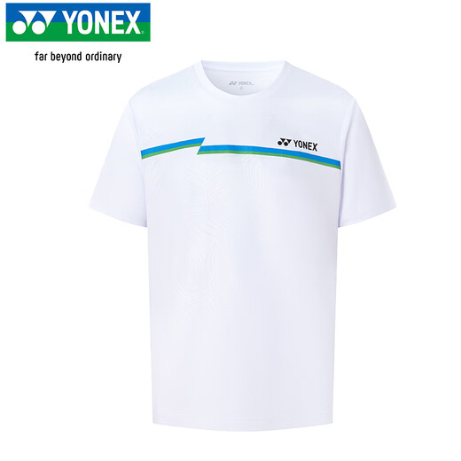 YONEX尤尼克斯羽毛球服速干透气比赛训练运动T恤男115075BCR白L