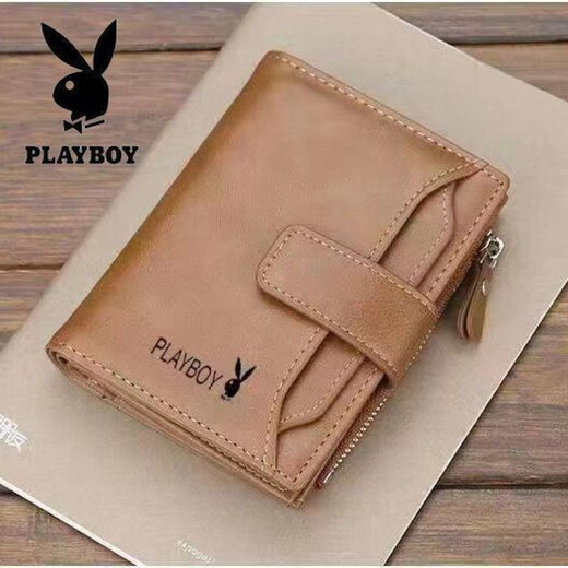 Playboy (Playboy) Portefeuille court masculin en 2024 Nouveau sac de licence de conducteur multifonction du sac de permis de conducteur Portefeuille marque tendance jeunesse noire verticale verticale boucle