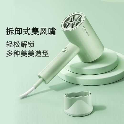 Feike Hair Dryer Door Home Hair Dryer négatif Ion Clain Care Clain Hair Dryer n'endommage pas la température constante de la température rapide à séchage rapide Double surchauffe la protection 1800 W