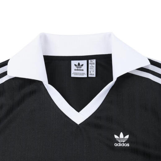 阿迪达斯 （adidas）Originals三叶草2025年女子V-NECK LS TEE长袖T恤 JD2603 M