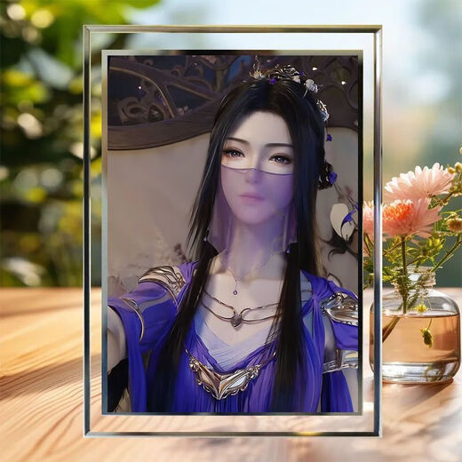 Crystal Photo Cames autour de la culture mortelle d'immortels Han Li Nangong Wan Animation Ornements de bureau sur la table Personnalisation du cadeau d'anniversaire Ssela1477 Five-Inch-Small, Mauvais effet