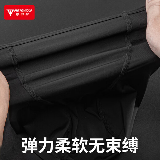 MOTOWOLF motorcycle hood summer ice silk men's mask women's four-season sun protection and wind protection FM1 hood short black