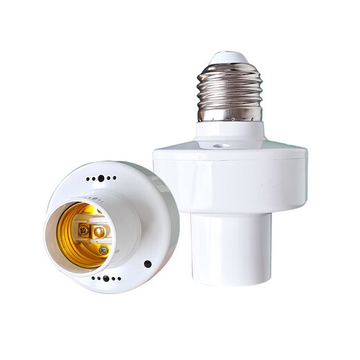 Tianshili E27 screw radar sensor lamp holder stair corridor garage intelligent delay lamp holder socket wiring-free E27 radar lamp holder socket (2 pieces)