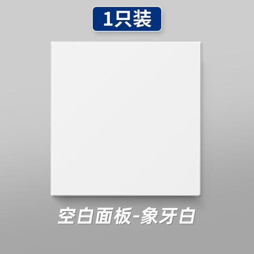 USP International Électricien Wilder Type 86 Panneau vierge interrupteur prise boîte inférieure plaque de blocage plaque de couverture trou de blocage tableau blanc boîte sombre décoration ivoire blanc 1 paquet avec vis