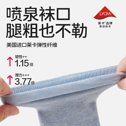 Baby baby kneepads for baby crawling autumn and winter diaper changing artifact all-season warm crawlers knee winter leggings socks blue stripes autumn and winter 100% cotton 3 pairs