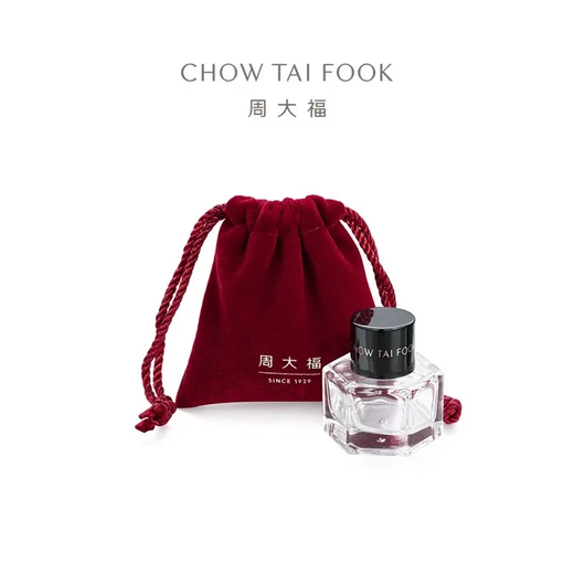 Chow Tai Fook Fu character retro coin craft gold ingot (labor cost 0) about 1g IF2125 Christmas gift