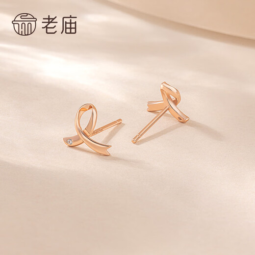Laomiao S925 Silver Earrings with Bow Knot 02 Gift Bow Earrings/About 0.50g