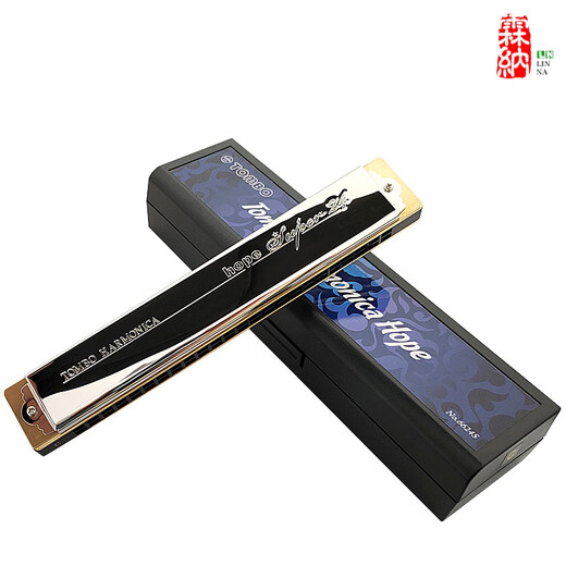 
TOMBO (TOMBO) Japan TOMBO6624S24 hole polyphonic harmonica performance beginners children and elderly F#NM natural tune