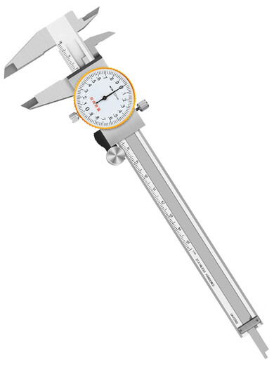 Pointer type belt watch caliper 0150200 high-precision stainless steel mechanical caliper for measuring internal and external diameters Airui measuring belt watch caliper 0-300mm0 point 02