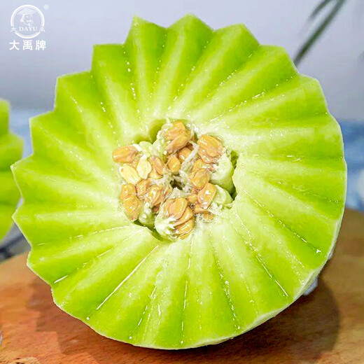 Dayu Jade Mushroom Melon Seeds White Skin Ice Cream Honey Sweet Muskmelon Seeds Super Sweet and Early Mature Jade Mushroom Melon Seeds 30 Tablets 3 Bags Highly Sweet