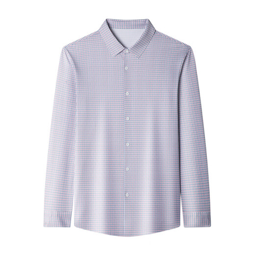 Lilang Chemise à manches longues Spring et automne New Business Casual Business TRACTESS STRAGE STRAIT SHIGT 9901 Red Grid M 165 [Recommandé 95-120Jin [Jin est égal à 0,5 kg]]]