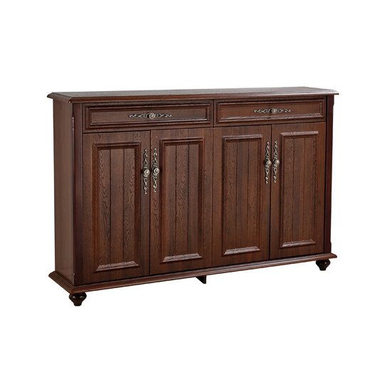 Nordic Ikea [Offizieller Direktverkauf] Amerikanische Schuhschrank Eingangstür Einfacher moderne Massivholz-Eingang Eingang Eingangsschrank große Kapazität E80 Modell: 756*364*1000mm Selbstorganisation Montage Assembly