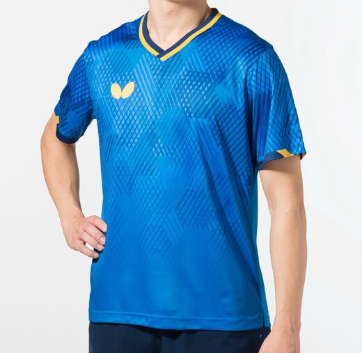 Jersey Butterfly New Table New Table Uniforme Lin Yunru mismo estilo BWH841 Entrenamiento deportivo de manga corta Neck Round BWH841-04 Verde S