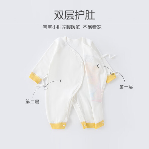 Disney baby clothes newborn onesie spring and autumn pure cotton baby pajamas style close-fitting Eeyore 2 pieces 66cm
