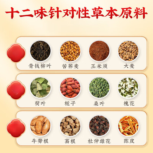 Beijing Tongrentang Qingqian Liu Bird Buckwheat Corn Scarf Tea can be made with Pueraria root chrysanthemum tea health tea soaked in water and drink together 160g 5 boxes [Consolidation Pack] Buy 3 Bonus 2 Qingqian Liu Tea is made with blood pressure, blood lipids, blood sugar, and three high medicinal tea