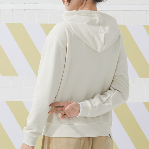 Puma (PUMA) sports suit women knitted sportswear base hooded sweatshirt pullover trousers casual pants 682176-87+682178-01 S