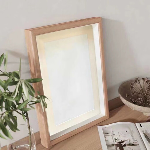 Youmipa mesa tridimensional marco de fotos caligrafía escritorio regalo de cumpleaños estudiante tamaño de marco adornos caligrafía y pintura marco creativo cuadro colgante exquisito marco de fotos color madera con cartón 10 pulgadas 21 cm * 26 cm