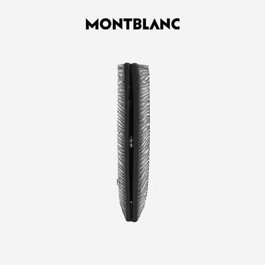 Montblanc (MONTBLANC) wallet card holder cow leather card holder business card holder black gift for boyfriend New Year's gift