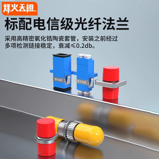烽火天橙 电信级12口满配光纤终端盒 SC/FC/ST/LC单模多模机架式熔接光缆保护盒含法兰尾纤  12芯 LC光纤终端盒（满配） 单模9/125