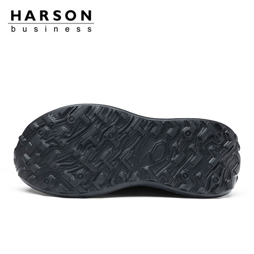 Hazen first-layer cowhide men's shoes 2025 autumn business casual leather shoes men's rotating button genuine leather sports leather shoes black plus velvet winter warmth 41 (255mm)