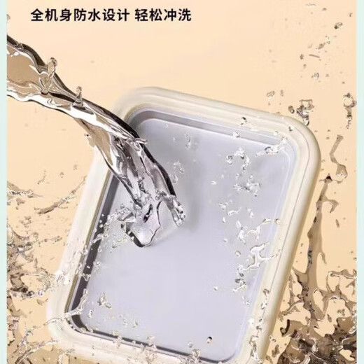 RASW German Fried Yogurt Machine Home Small Plug-in Fried Ice Machine Stainless Steel Diy Homemade Ice Cream Machine Children's Mini Ice Cream Frozen Large Ice Mechanical Ice Tray Matcha Green [Large Quick Frozen] + Food Grade Double Ice Shovel