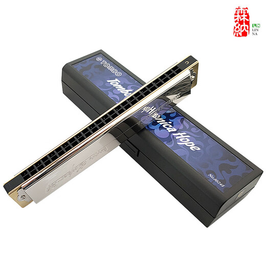 
TOMBO (TOMBO) Japan TOMBO6624S24 hole polyphonic harmonica performance beginners children and elderly F#NM natural tune