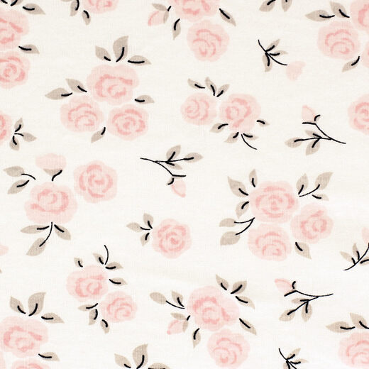 HUDSON BABYBABY Changing Pad Cover Neutral Pink Floral