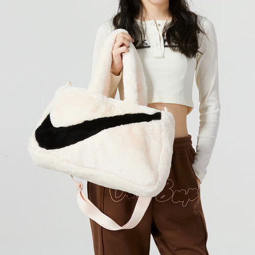 Nike shoulder bag women's new SPORTSWEAR fashionable and trendy crossbody bag carry bag sports bag casual bag FB3050-838/26*45*10cm, subject to the actual product