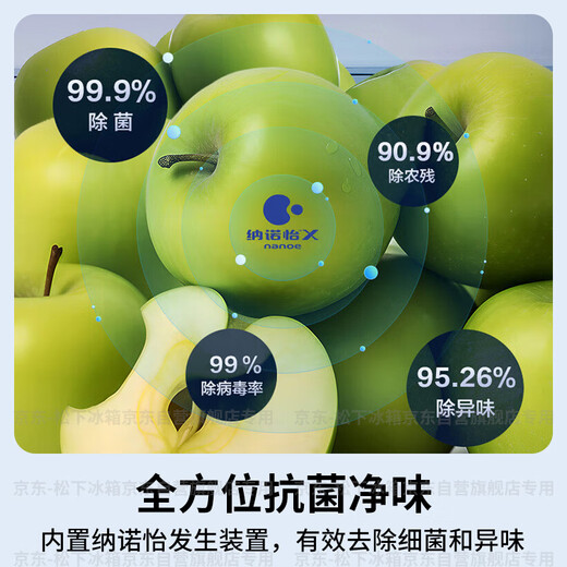 Panasonic PLUS 573L French-style multi-door refrigerator ultra-thin zero-embedded dual-system circulation air-cooled frost-free first-level energy efficiency NR-EW57TGB-W national subsidy