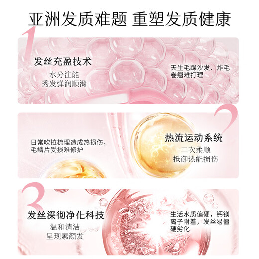 Shiseido professional hair fluffy shampoo for women with long-lasting fragrance 500ml, silicone-free, smooth and refreshing, moisturizing and fluffy, light and silky
