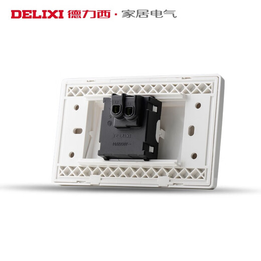 德力西电气（DELIXI ELECTRIC）开关插座118型 一开双控开关 单开单控1开1位卧室电灯电源 一开双控(691白)