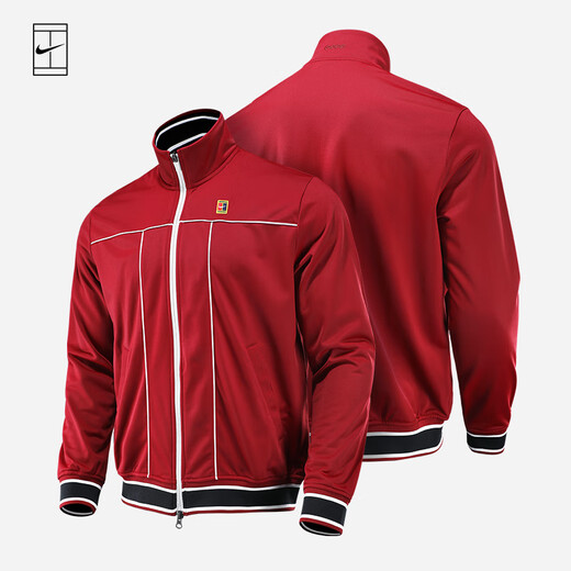 Nike Nike Мужская теннисная куртка с длинным рукавом осень и зимний стиль нового стиля 25 австралийский открытый теннисный теннисный жакет HV8213-677 [Новый год Red Australian Open Style] L