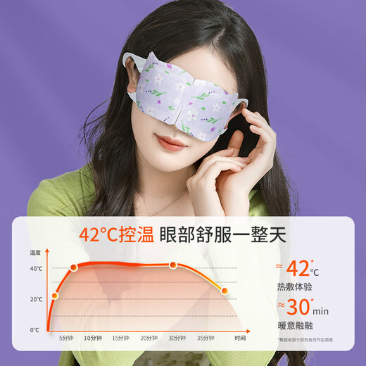 超亚健康联名眼罩蒸汽热敷薰衣草香型睡眠遮光缓解眼疲劳眼部护理50片