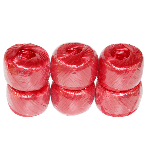 Baopinfang large roll of 100 meters plastic tear rope, packing rope, strapping rope, packaging rope, plastic rope, strapping tape, nylon rope, red (single roll)