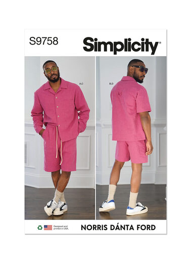 SIMPLICITYSS9758BB Men's shirts and shorts