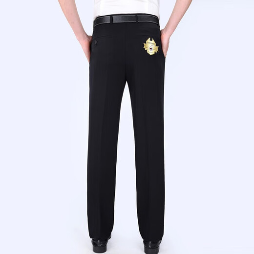 CEO YAGEO SOMMER Dünner Stil aus mittleren Alter und älteren Maulbeer-Seidenhosen für Männer Gerade Geschäft Casual Lose Taille Dad Hosen 826 Meter Grau 33 = Taillen Herrscher 6