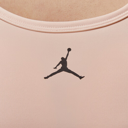 耐克（NIKE）Jordan耐克乔丹女子透气速干衬垫运动内衣秋季中强度支撑FB6873 838冰番石榴色/黑 M