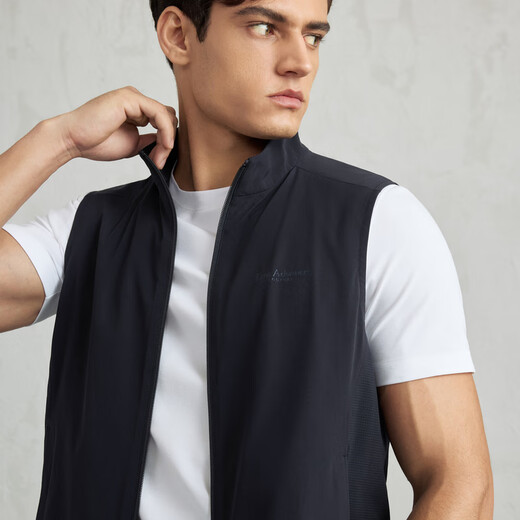 EMZ ORDOS Spring and Summer Nuevo chaleco para hombres elásticos transpirables luces deportivas de color sólido