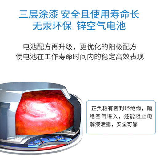 YINTEMEI Hearing Aid Silver Card Engine Special Battery Engine e1312/675 Imported Electronic Cochlear Ear Washer A675 Large Capacity Gray Card Ten Boards 60