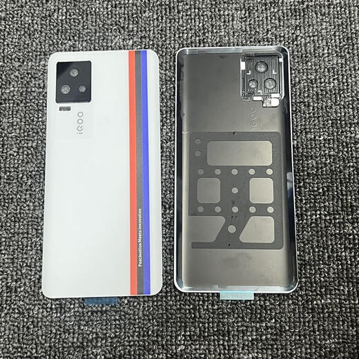 IQOO7 original back cover frosted glass iq7 middle frame frame bracket back cover back shell 7 back cover glass shell iQOO7 original film back cover white label single piece