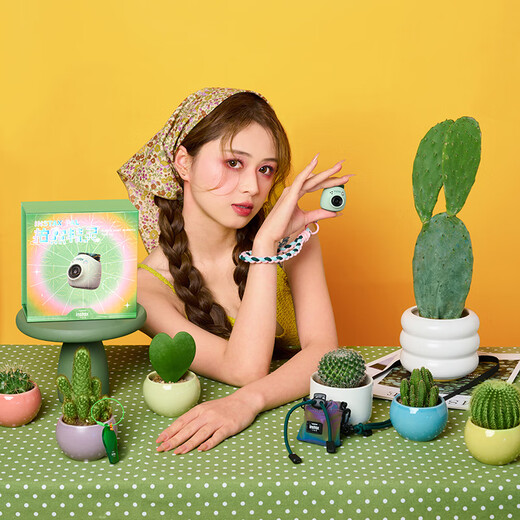 INSTAX Fuji instax one-shot CCD smart camera PAL student toy camera gift box set meaty green