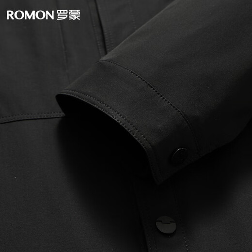 Romon Anti-wrinkle Jacket Men's Lapel Spring and Autumn Business Casual Jacket Middle-aged and Youth Tops Executive Workwear Jacket
