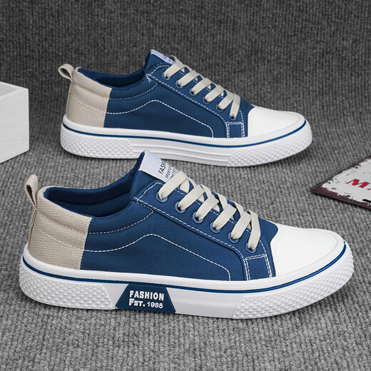 Zapatos de lienzo de changxiang huili zapatos para hombres deportes de primavera y zapatos casuales de skate trabaja y trabajan zapatos casuales zapatos de gran tamaño azul 39