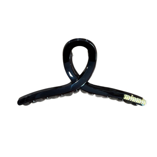 BARY REEF Large Cross Letter Clip Women's Sensational Updo Shark Clip Back of Head 2025 Hair Clip Chocolate Brown Large Letter Clip About 13cm