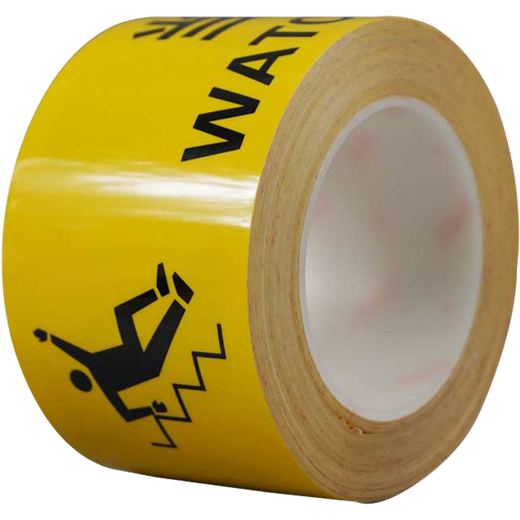 ANSERI-Logo-Klebeband-Sicherheitsmarkierungsband Kee-Resistant Floor Warnband 75 mm22m (Vorsicht der Stufen) 11979