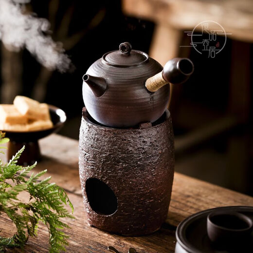 柴烧纯手工家用烧水壶电陶炉养生中式侧把陶壶户外炭炉泡茶煮茶器 清泉侧把15939号460ml 401mL(含)-500mL(含)