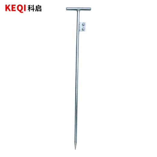 科启 接地针 接地桩避雷针家用接地棒工程防雷接地极地线杆丁字热镀焊板 丁字形16mm*800mm冷镀锌
